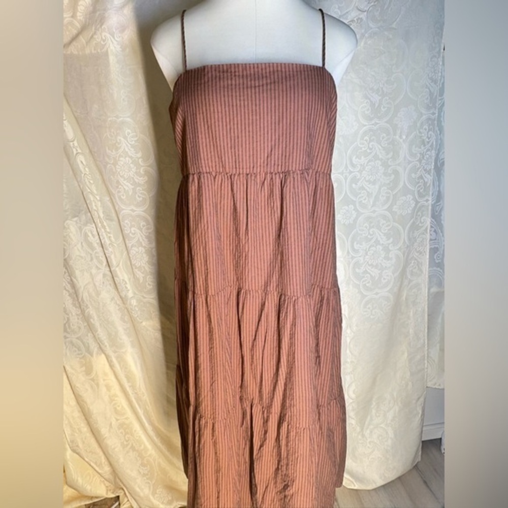 NWT- Everlane THE GAUZE TIERED MAXI DRESS size xl